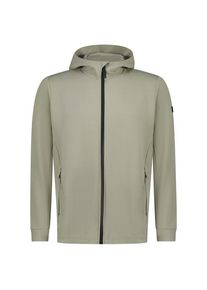 Mons Royale Arcadia Merino Fleece Hoody Fleecepullover Men (Gr M |oliv/grau)