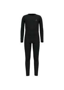Odlo Set Long Merino 200 Merinounterwäsche Kinder (Gr 140 |schwarz)