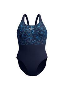 Badeanzug Speedo Hyperboom Placement Muscleback Damen (Gr 38 |blau)
