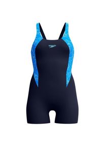 Speedo Hyperboom Splice Legsuit Badeanzug Damen Schwimmen (Gr 46 |blau)