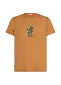 Merinoshirt Icebreaker Merino 150 Tech Lite S/S Tee Bear Tour Herren (Gr XXL |orange)