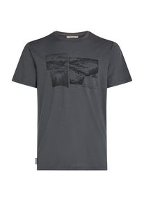 Merinoshirt Icebreaker Merino 150 Tech Lite S/S Tee The Climb Herren (Gr S |blau)