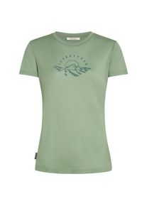 Icebreaker Merino 150 Tech Lite S/S Sunrise Summit Merinoshirt Women (Gr XS |grün)