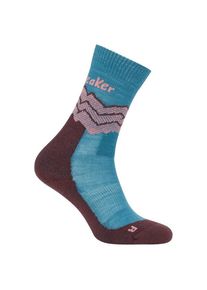 Icebreaker MerinoHike+ MediumCrew Across The Peaks Wandersocken Damen Wandern (Gr L |bunt)