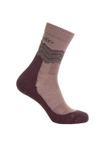 Icebreaker Merino Hike+ Medium Crew Across The Peaks Wandersocken Men (Gr S |braun)