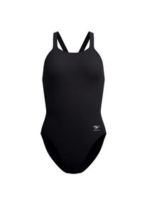 Speedo FL Solid Leaderback Badeanzug Damen (Gr 34 |schwarz)