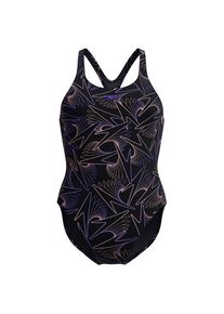 Badeanzug Speedo Hyperboom Allover Medalist Damen (Gr 42 |schwarz)