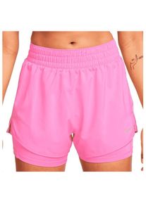 Nike Dri-FIT One 3'' 2-in-1 Laufshorts Damen Roadrunning (Gr L |rosa)