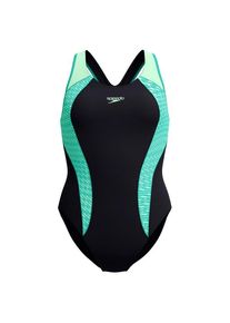 Badeanzug Speedo Placement Laneback Damen (Gr 38 |blau)