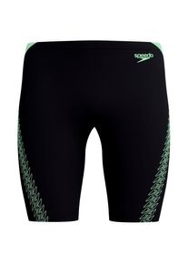 Speedo Hyperboom Splice Jammer Badehose Herren Schwimmen (Gr 4 |schwarz/grün)