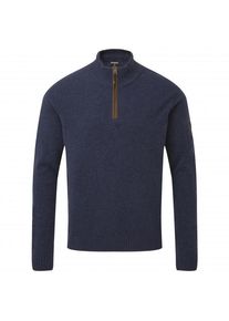Sherpa Kantega Quarter Zip Sweat Merinopullover Men (Gr S |blau)
