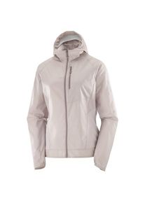 Salomon Bonatti Cross Wind Hoodie Laufjacke Damen Roadrunning (Gr L |grau)