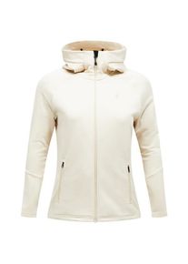 Peak Performance Rider Essentials Zip Hood Fleecejacke Damen Wandern (Gr S |beige/weiß)