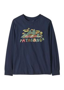 Patagonia L/S Graphic T-Shirt Pullover Kinder (Gr M |blau)