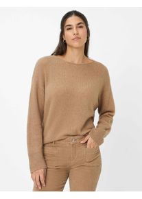 Brax Damen Strickpullover Style LIZ walnut, hellbraun, Gr. 40