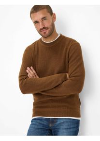 Brax Herren Strickpullover Style ROY toffee, dunkelbraun, Gr. 5XL
