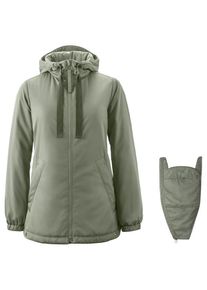 Mamalila Tragejacke Boston Kunstfaserjacke Damen Alltag (Gr XS |oliv)