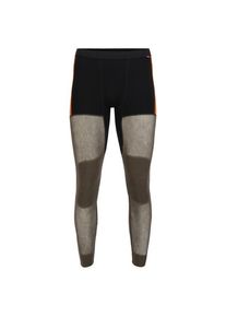 Aclima WoolNet Hybrid Longs Merinounterwäsche Herren (Gr S |schwarz/rot)
