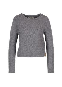 Albmerino Flecht Pullover Wollpullover Damen Alltag (Gr M |grau)