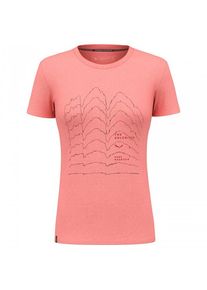 Salewa Pure Skyline Dry T-Shirt Funktionsshirt Women (Gr 38 |rot)