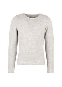Woll- & Merinopullover Albmerino Pullover Maltum Herren (Gr M |grau/weiß)