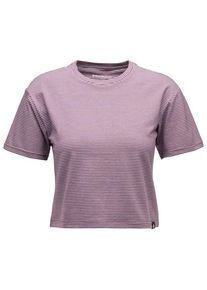 T-Shirt Black Diamond BD Stripe Crop S/S Tee Damen (Gr L |rosa/lila)