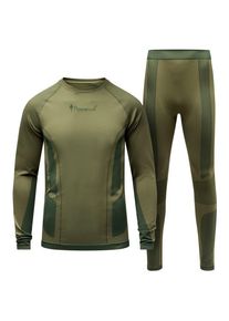Pinewood Seamless Function Base Layer Set Kunstfaserunterwäsche Herren (Gr M-L |oliv)