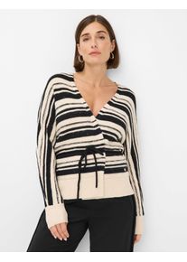 Brax Damen Strickjacke Style ANIQUE canvas, cremeweiß, Gr. 34