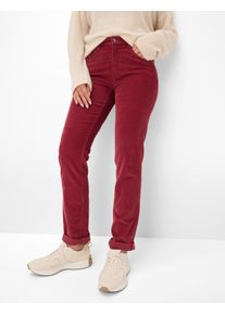 Brax Damen Cordhose Style CAROLA MULBERRY, dunkelrot, Gr. 42K