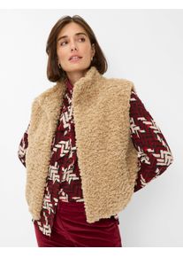 Brax Damen Weste Style OSLO walnut, Beige, Gr. 40