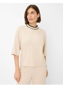 Brax Damen Sweatshirt Style BERTA M canvas, cremewei&szlig;, Gr. 38