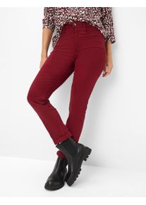 Brax Damen Five-Pocket-Hose Style CAROLA MULBERRY, denim dunkelrot, Gr. 42