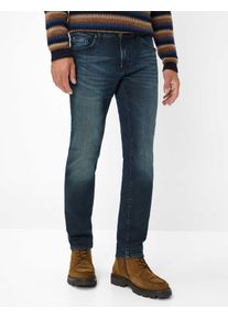 Brax Herren Five-Pocket-Hose Style CHUCK BLUE WITH BROWN CAST, denim dunkelblau, Gr. 34/34