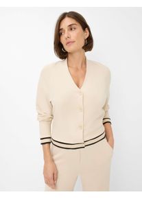 Brax Damen Cardigan Style BELE L canvas, cremewei&szlig;, Gr. 38