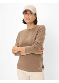 Brax Damen Strickpullover Style LIZ taupe, braun, Gr. 46
