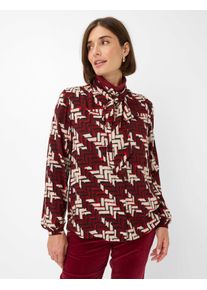 Brax Damen Bluse Style VIVI mandarin, dunkelrot, Gr. 48