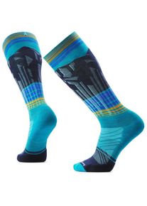 Smartwool Ski Targeted Cushion Summit Shot OTC Socks Skisocken Men (Gr L |blau)