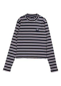 Santa Cruz Opus Dot Mock Neck L/S Top Longsleeve Damen (Gr 10 |grau)