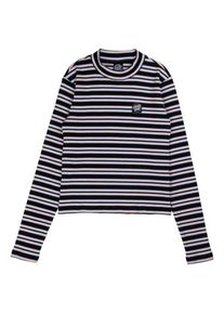 Santa Cruz Opus Dot Mock Neck L/S Top Longsleeve Damen (Gr 10 |grau)