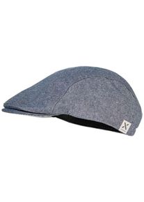 MaxiMo Baby Schiebermütze, blau, casual, Gr. 49, meliert, Baumwolle, Mützen, Flatcap für Kids Jungen