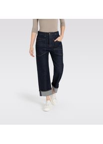 MAC Damen Bequeme Jeans "BAGGY straight", blau, casual, Gr. 36, Denim/Jeans, Obermaterial: 99% Baumwolle, 1% Elasthan, Jeans