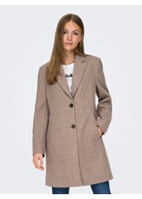 Jacqueline de Yong JDY Damen Kurzmantel "JDYECHO LIFE COAT OTW NOOS", beige, modisch, Gr. XS, meliert, Web, Obermaterial: 100% Polyester, Mäntel