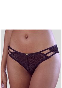 JETTE Damen Rioslip, Gr. 36, schwarz, Spitze, Obermaterial: 75% Polyamid, 15% Elasthan, 10% Viskose, Unterhosen