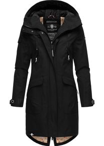 Navahoo Damen Outdoorjacke "Pfefferschote", schwarz, modisch, Gr. S, Obermaterial: 55% Nylon, 45% Baumwolle, Futter: 100% Polyester, Ärmelfutter: