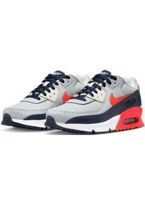 Nike Sportswear Sneaker "NIKE AIR MAX 90 LTR (GS)", Gr. 37,5, grau, Leder, Textil, mehrfarbig, sportlich, Schuhe