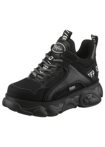 Buffalo Damen Plateausneaker "CHAI", Gr. 40, schwarz, Lederimitat, Nubuklederimitat, Textil, unifarben, kontrastfarbene Details, sportlich, Schuhe,