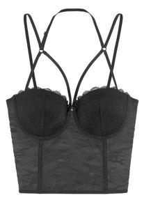 Damen Corsage, Petite Fleur Gold, Gr. 90, schwarz, Spitze, Netz, Obermaterial: 60% Polyamid, 35% Polyester, 5% Elasthan, sexy, Corsagen, mit Bügel