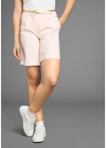 Laura Scott Damen Chinoshorts, rosa, feminin, Gr. 36, unifarben, Obermaterial: 94% Polyester, 6% Elasthan, Hosen, mit passendem Gürtel
