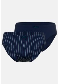 Götzburg GÖTZBURG Herren Slip "Bray", Gr. 6blau, dunkel, gestrichen, Single Jersey, Obermaterial: 95% Baumwolle, 5% Elasthan, unifarben, gestreift,