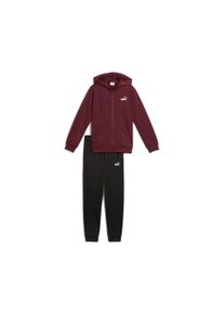 Puma Kinder Trainingsanzug "HOODED FULL-ZIP POLY SUIT B"ruby shimmer, sportlich, Gr. 152, unifarben, Trikot, Obermaterial: 100% Polyester, Sportanzüge